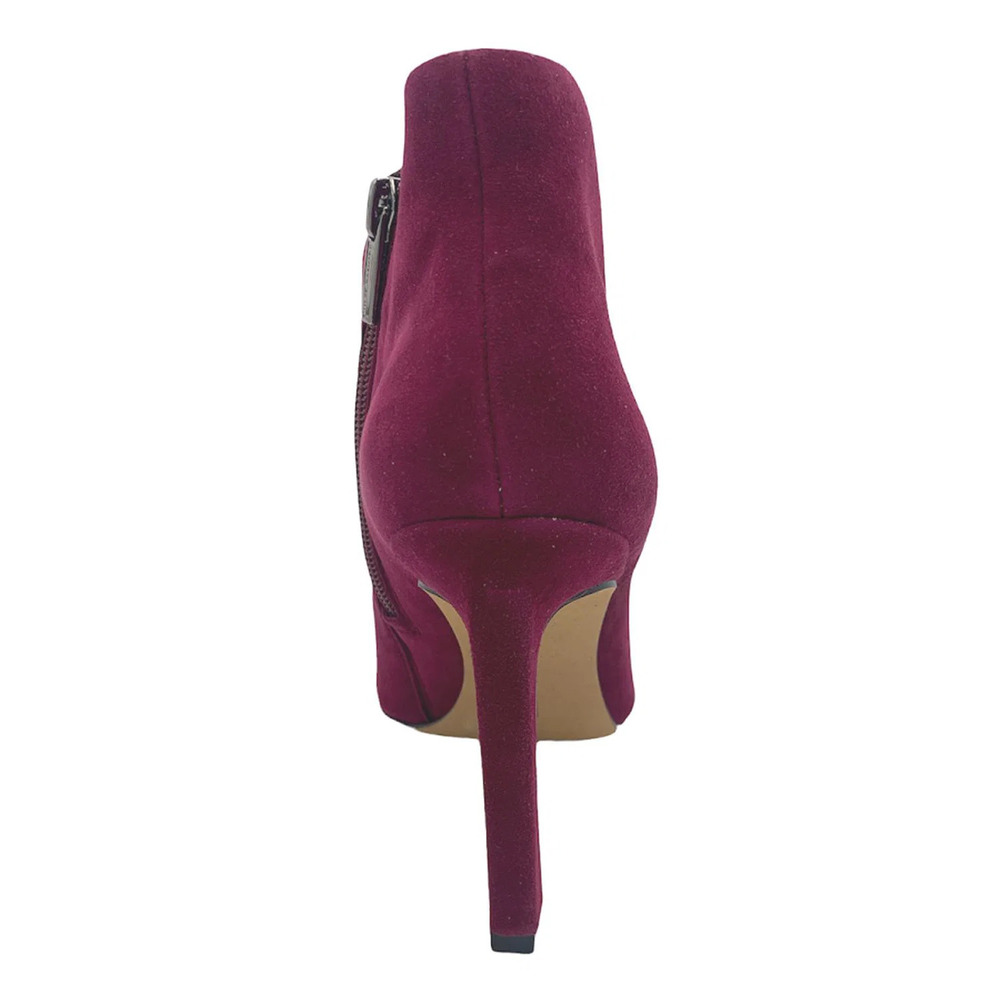 Vince Camuto Pointy Toe Heeled Booties Sestrinda Ribbon Red - Medium - Picture 4 of 5